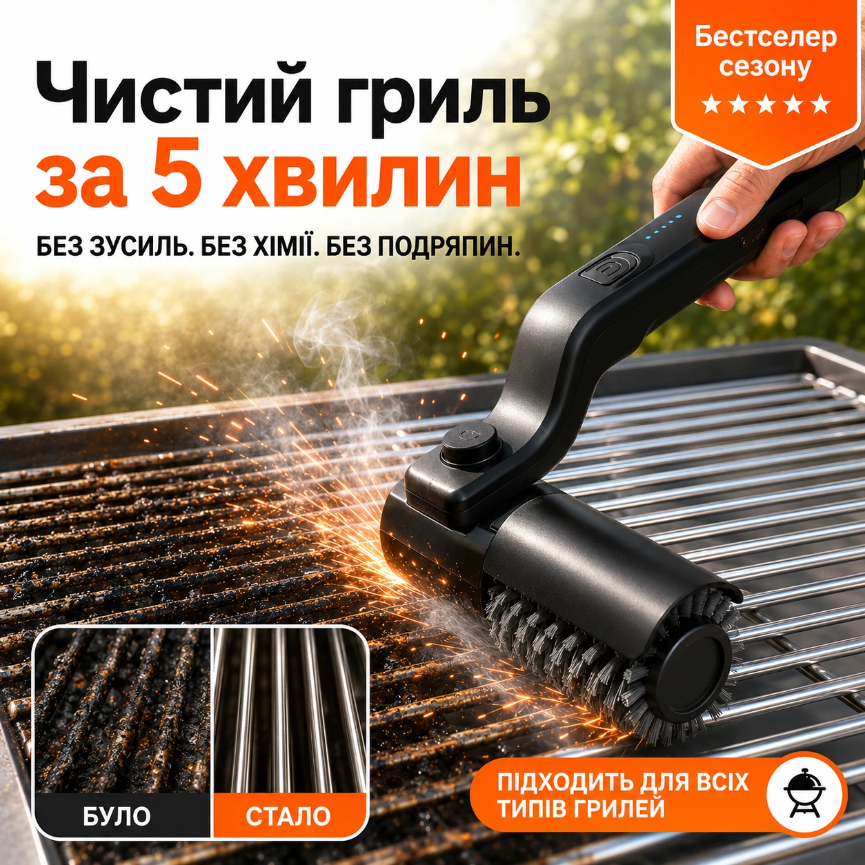 GrillMaster — чистий гриль за 5 хвилин
